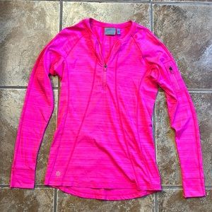 Athleta long sleeve swim half zip top